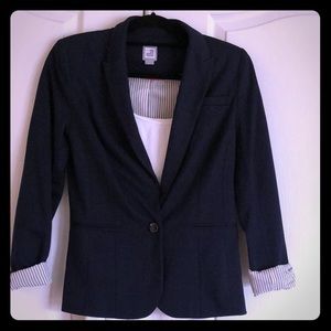 Navy blue blazer 24 1/2inch length